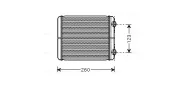 Wärmetauscher, Innenraumheizung AVA QUALITY COOLING RT6344