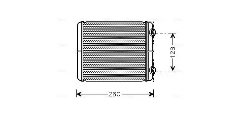 Wärmetauscher, Innenraumheizung AVA QUALITY COOLING RT6344 Bild Wärmetauscher, Innenraumheizung AVA QUALITY COOLING RT6344