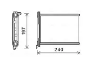 Wärmetauscher, Innenraumheizung AVA QUALITY COOLING RT6569