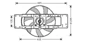 Lüfter, Motorkühlung 12 V AVA QUALITY COOLING RT7527