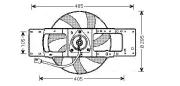 Lüfter, Motorkühlung 12 V AVA QUALITY COOLING RT7528