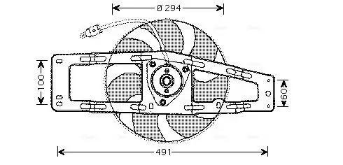 Lüfter, Motorkühlung 12 V AVA QUALITY COOLING RT7535