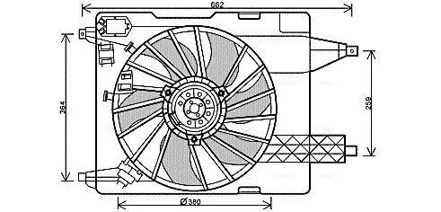 Lüfter, Motorkühlung 12 V AVA QUALITY COOLING RT7539 Bild Lüfter, Motorkühlung 12 V AVA QUALITY COOLING RT7539