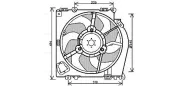 Lüfter, Motorkühlung AVA QUALITY COOLING RT7542