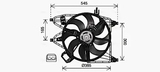 Lüfter, Motorkühlung 12 V AVA QUALITY COOLING RT7670 Bild Lüfter, Motorkühlung 12 V AVA QUALITY COOLING RT7670