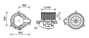 Innenraumgebläse 12 V AVA QUALITY COOLING RT8572