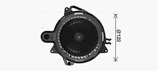 Innenraumgebläse 12 V AVA QUALITY COOLING RT8676 Bild Innenraumgebläse 12 V AVA QUALITY COOLING RT8676