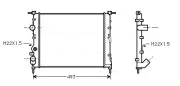 Kühler, Motorkühlung AVA QUALITY COOLING RTA2197