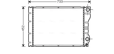 Kühler, Motorkühlung AVA QUALITY COOLING RTA2293 Bild Kühler, Motorkühlung AVA QUALITY COOLING RTA2293