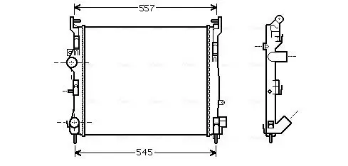 Kühler, Motorkühlung AVA QUALITY COOLING RTA2362