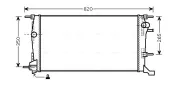 Kühler, Motorkühlung AVA QUALITY COOLING RTA2409