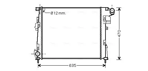 Kühler, Motorkühlung AVA QUALITY COOLING RTA2427