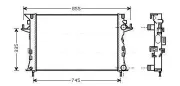 Kühler, Motorkühlung AVA QUALITY COOLING RTA2438