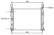 Kühler, Motorkühlung AVA QUALITY COOLING RTA2469