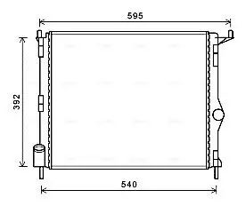 Kühler, Motorkühlung AVA QUALITY COOLING RTA2476