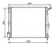 Kühler, Motorkühlung AVA QUALITY COOLING RTA2476