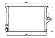 Kühler, Motorkühlung AVA QUALITY COOLING RTA2477