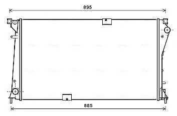 Kühler, Motorkühlung AVA QUALITY COOLING RTA2490