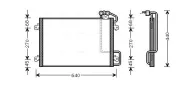 Kondensator, Klimaanlage AVA QUALITY COOLING RTA5273