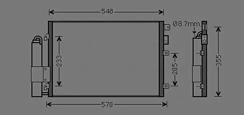 Kondensator, Klimaanlage AVA QUALITY COOLING RTA5275D