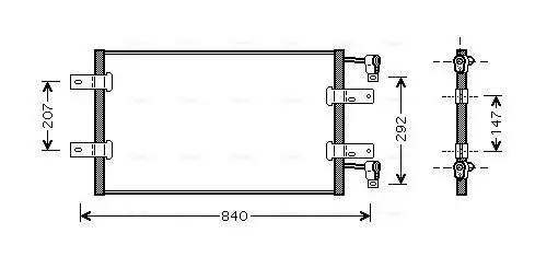 Kondensator, Klimaanlage AVA QUALITY COOLING RTA5314