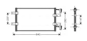 Kondensator, Klimaanlage AVA QUALITY COOLING RTA5314