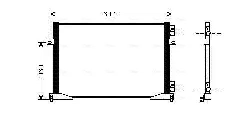 Kondensator, Klimaanlage AVA QUALITY COOLING RTA5400