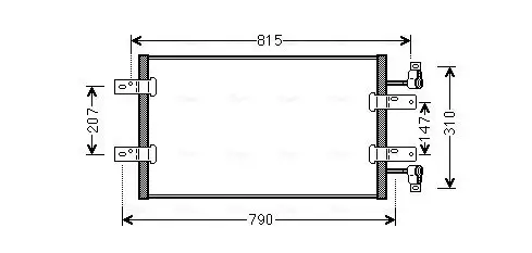 Kondensator, Klimaanlage AVA QUALITY COOLING RTA5451