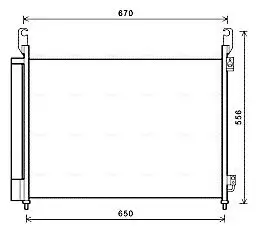Kondensator, Klimaanlage AVA QUALITY COOLING RTA5466D