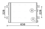 Kondensator, Klimaanlage AVA QUALITY COOLING RTA5467D