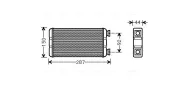 Wärmetauscher, Innenraumheizung AVA QUALITY COOLING RTA6457