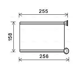Wärmetauscher, Innenraumheizung AVA QUALITY COOLING RTA6551