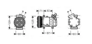 Kompressor, Klimaanlage AVA QUALITY COOLING RTAK401