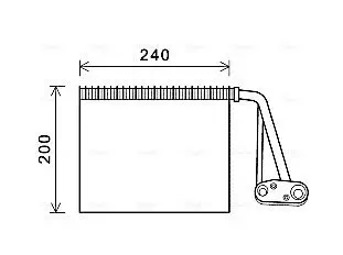 Verdampfer, Klimaanlage AVA QUALITY COOLING RTV566 Bild Verdampfer, Klimaanlage AVA QUALITY COOLING RTV566