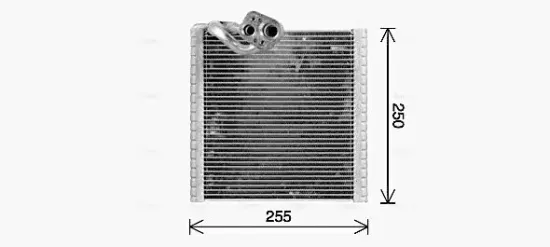 Verdampfer, Klimaanlage AVA QUALITY COOLING RTV668 Bild Verdampfer, Klimaanlage AVA QUALITY COOLING RTV668