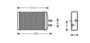 Wärmetauscher, Innenraumheizung AVA QUALITY COOLING SA6016