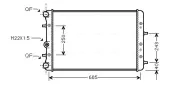 Kühler, Motorkühlung AVA QUALITY COOLING SAA2006