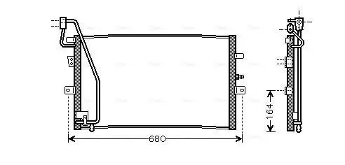 Kondensator, Klimaanlage AVA QUALITY COOLING SB5056
