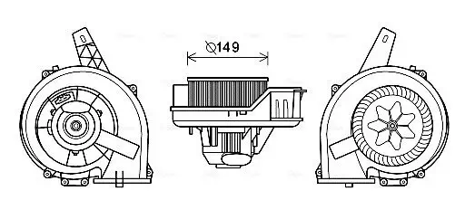 Innenraumgebläse 12 V AVA QUALITY COOLING ST8044