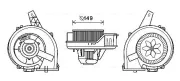 Innenraumgebläse 12 V AVA QUALITY COOLING ST8044