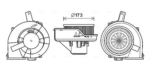 Innenraumgebläse 12 V AVA QUALITY COOLING ST8047 Bild Innenraumgebläse 12 V AVA QUALITY COOLING ST8047