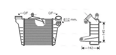 Ladeluftkühler AVA QUALITY COOLING STA4036 Bild Ladeluftkühler AVA QUALITY COOLING STA4036