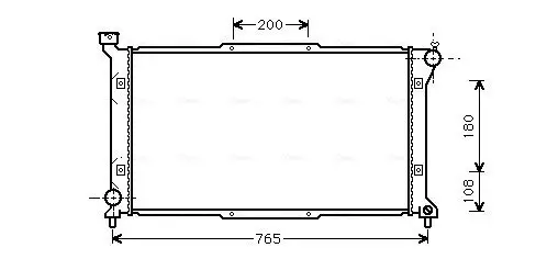 Kühler, Motorkühlung AVA QUALITY COOLING SU2036