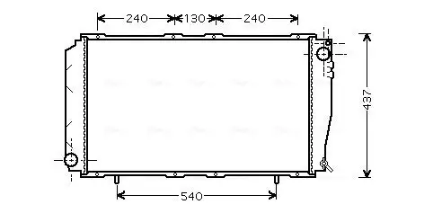 Kühler, Motorkühlung AVA QUALITY COOLING SU2043 Bild Kühler, Motorkühlung AVA QUALITY COOLING SU2043
