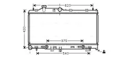 Kühler, Motorkühlung AVA QUALITY COOLING SU2066