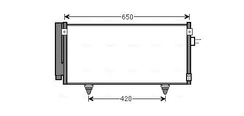 Kondensator, Klimaanlage AVA QUALITY COOLING SU5077D