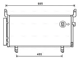 Kondensator, Klimaanlage AVA QUALITY COOLING SU5104D