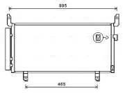 Kondensator, Klimaanlage AVA QUALITY COOLING SU5104D