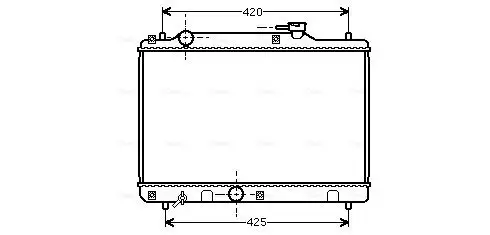 Kühler, Motorkühlung AVA QUALITY COOLING SZ2034