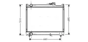 Kühler, Motorkühlung AVA QUALITY COOLING SZ2046